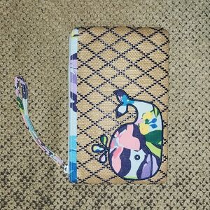 Vera Bradley Wristlet in Marian Floral with Whale